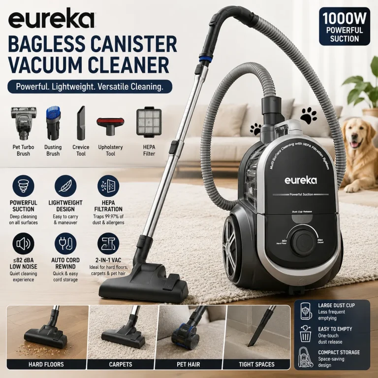 Eureka Bagless Canister Vacuum Cleaner