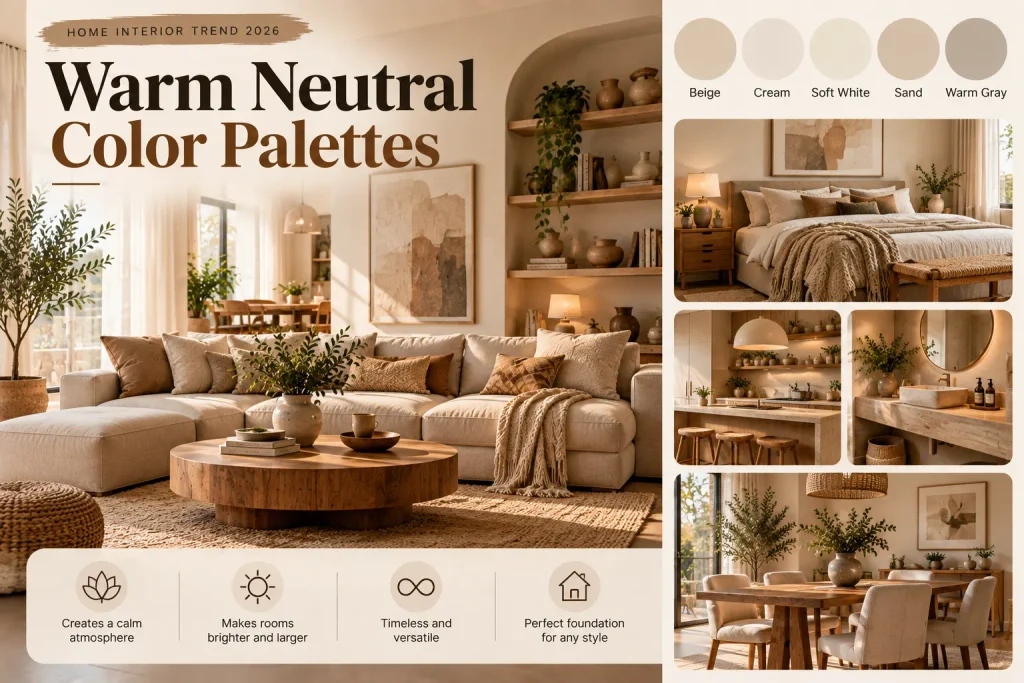 Warm Neutral Color Palette Interior Board