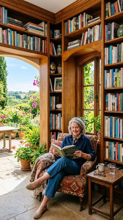 Built-in Floor-to-Ceiling Bookcases