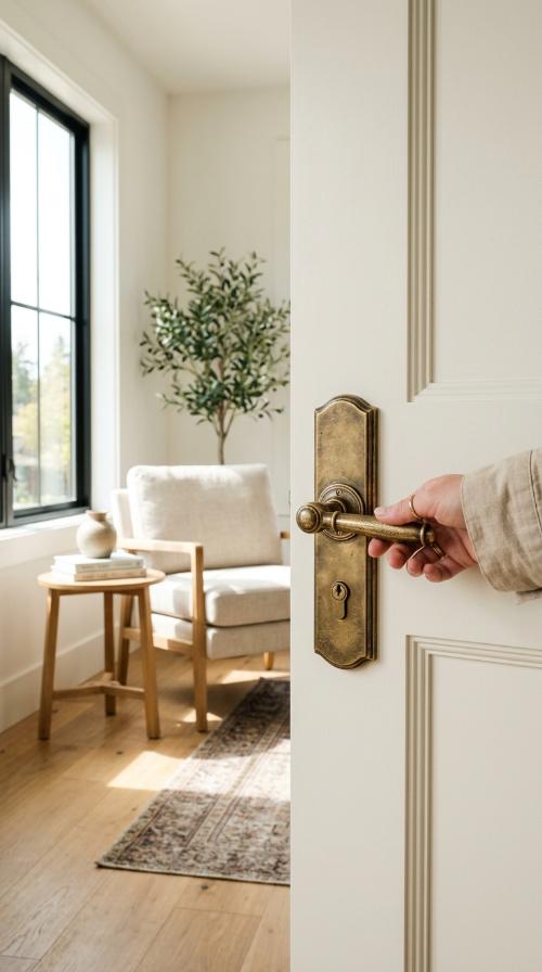 Burnished Brass Hardware