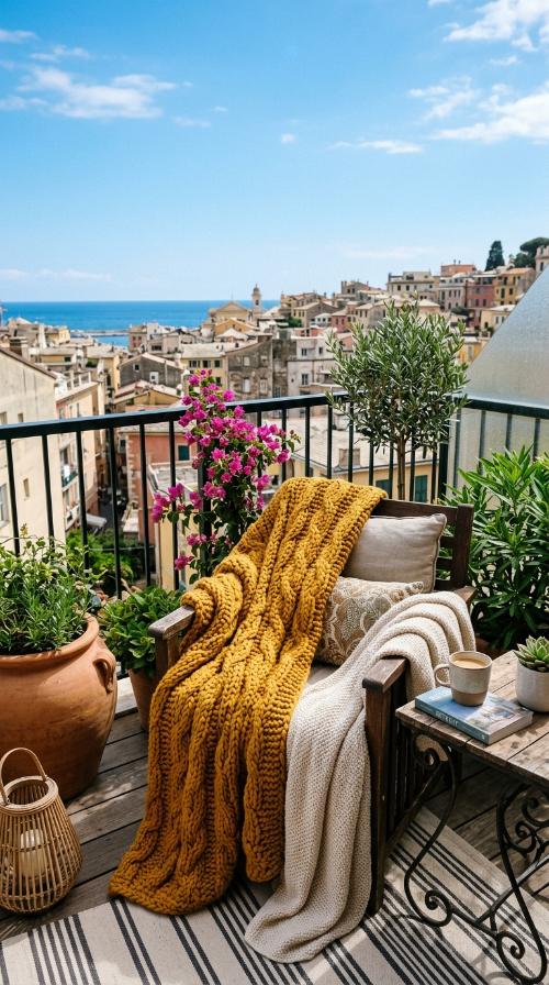 Chunky Knit Outdoor Throws