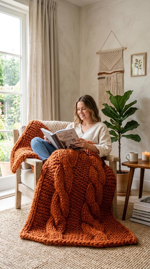 Chunky Oversized Knit Blankets