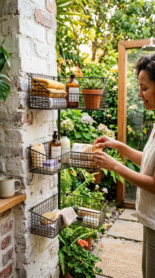 Corner Wire Basket Shelves