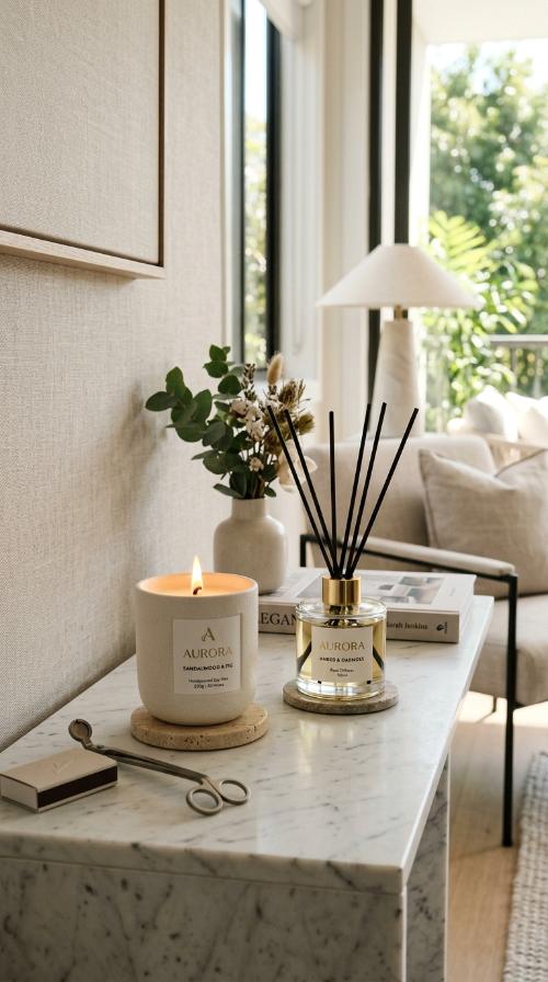 Designer Scented Candles and Diffusers