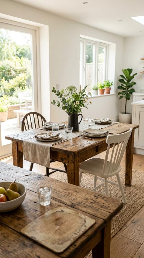 Distressed Farmhouse Tables