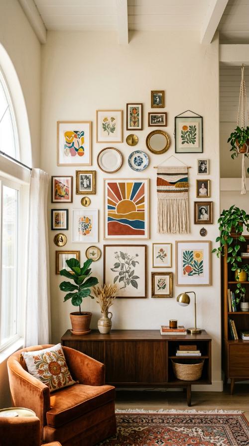 Eclectic Gallery Wall Displays