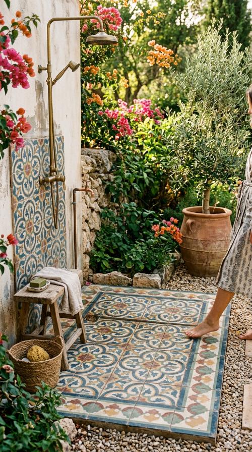Encaustic Cement Patterned Tiles