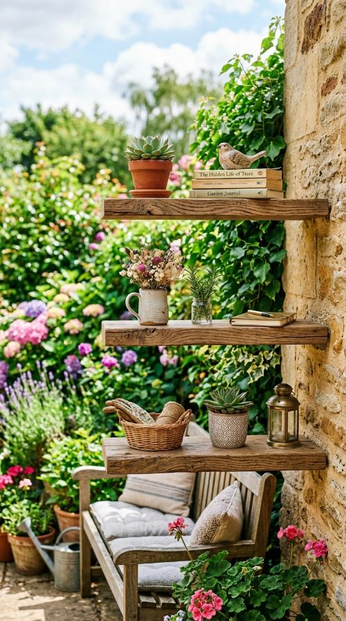 Floating Wooden Shelves