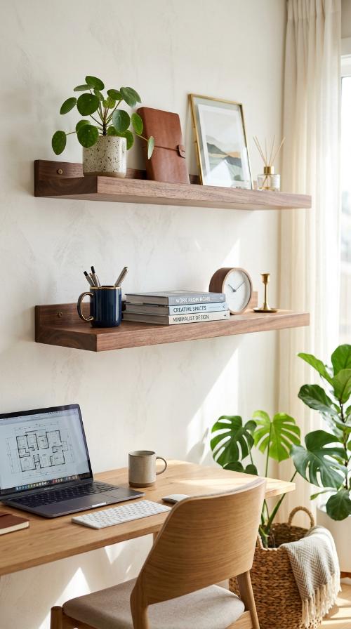 Floating Wooden Shelves