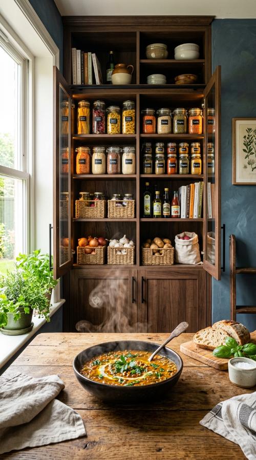 Floor-to-Ceiling Pantry Storage