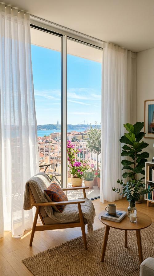 Floor-to-Ceiling Sheer Curtains