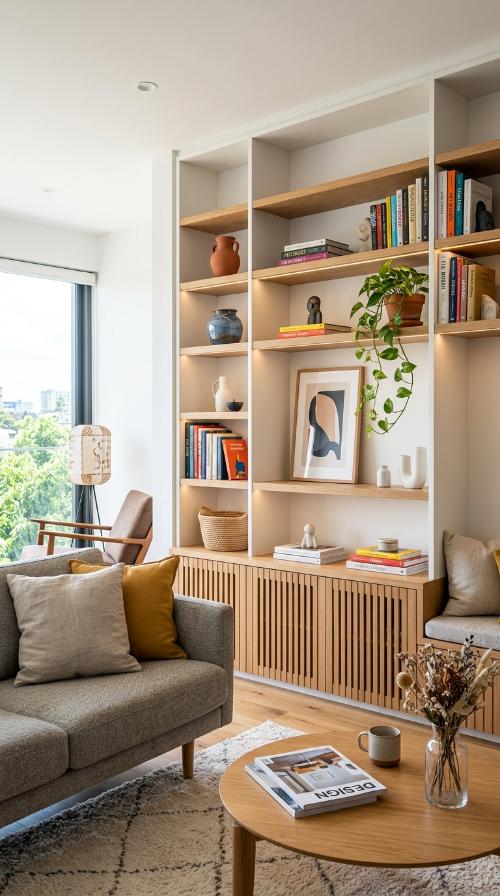 Integrated Built-in Shelving