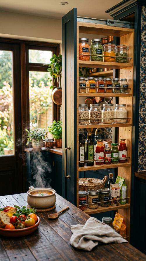 Integrated Pull-Out Pantries
