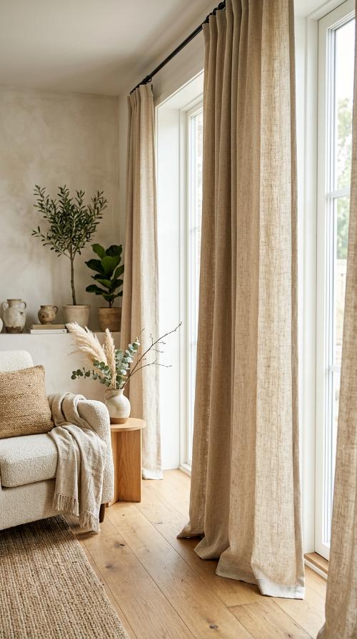 Linen Textiles and Curtains