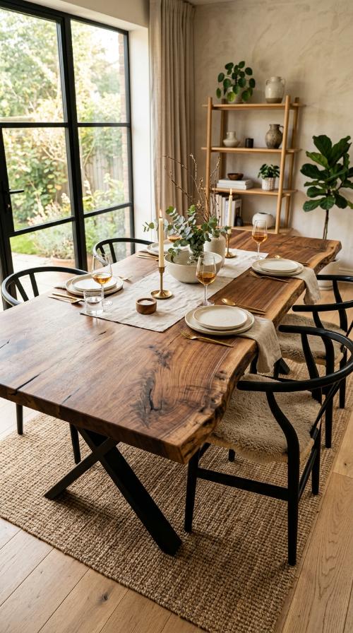 Live Edge Wood Dining Table