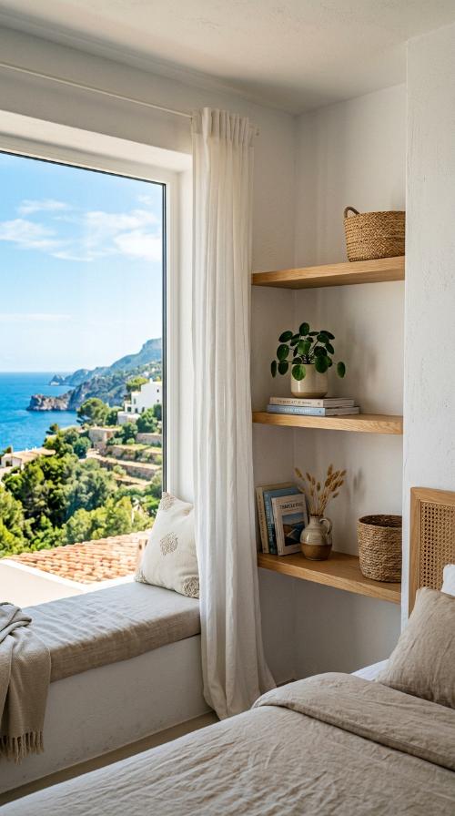 Minimalist Floating Corner Shelves