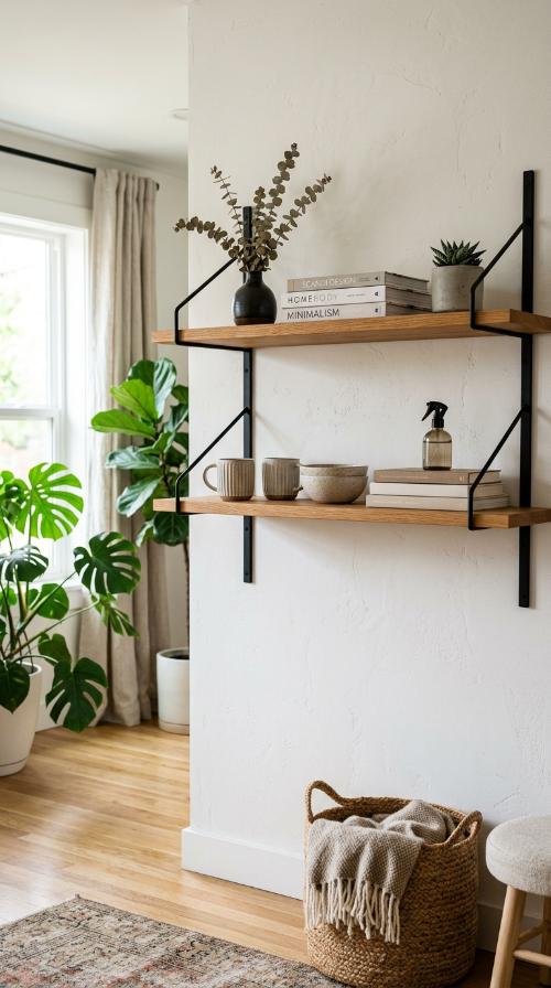 Minimalist Open Shelving