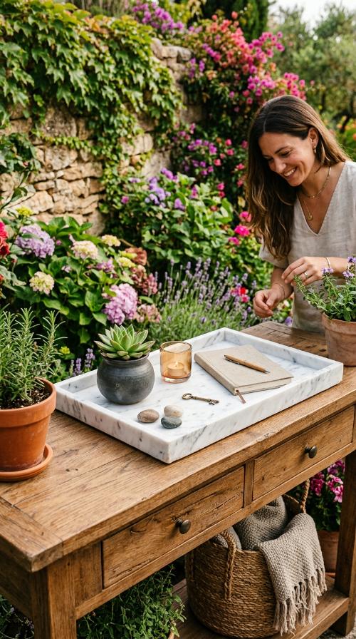 Modern Marble Decorative Tray