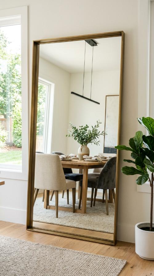 Oversized Leaner Mirrors
