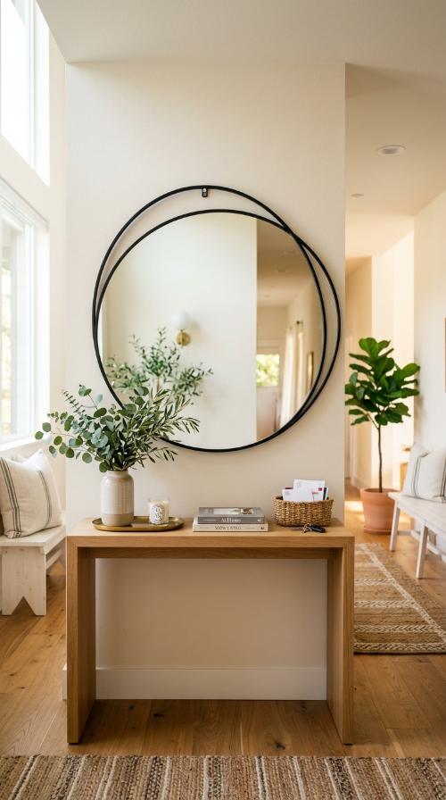 Oversized Round Mirror