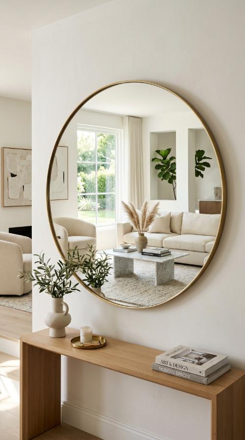Oversized Round Mirrors