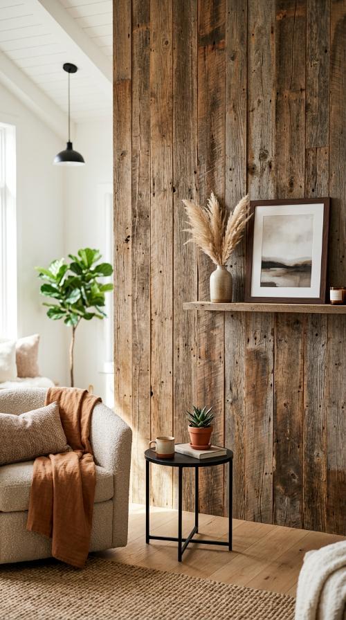Reclaimed Wood Accent Wall