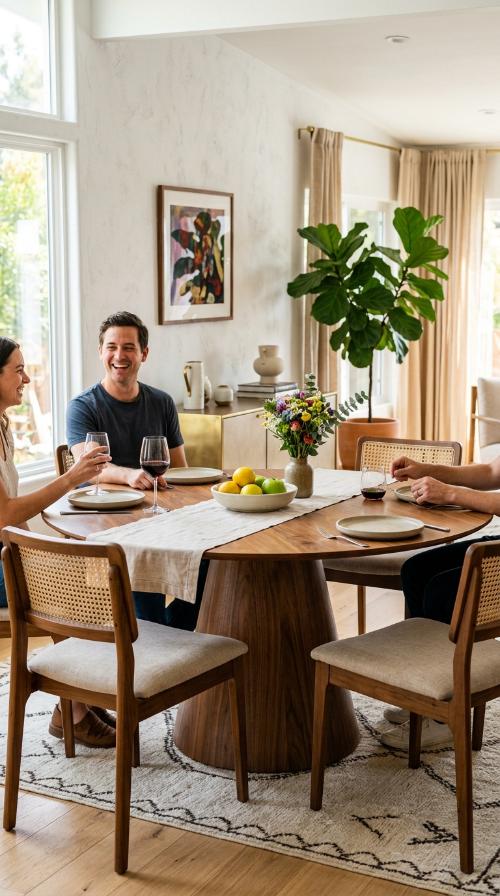 Round Pedestal Dining Tables