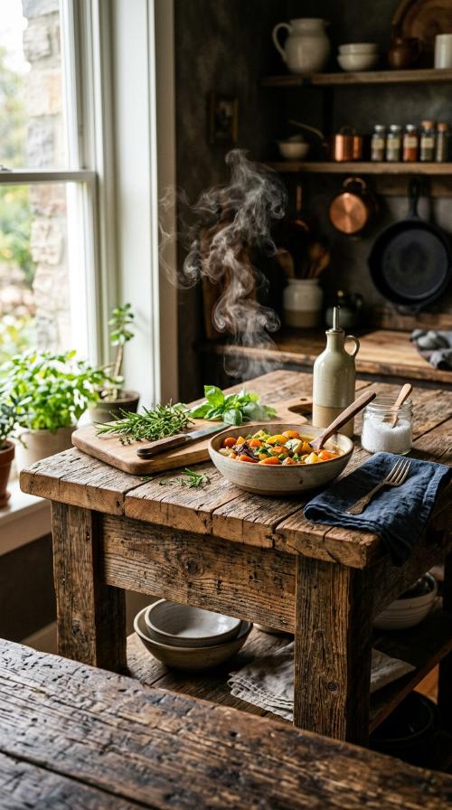 Rustic Reclaimed Wood Base