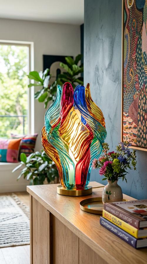 Sculptural Colorful Lighting
