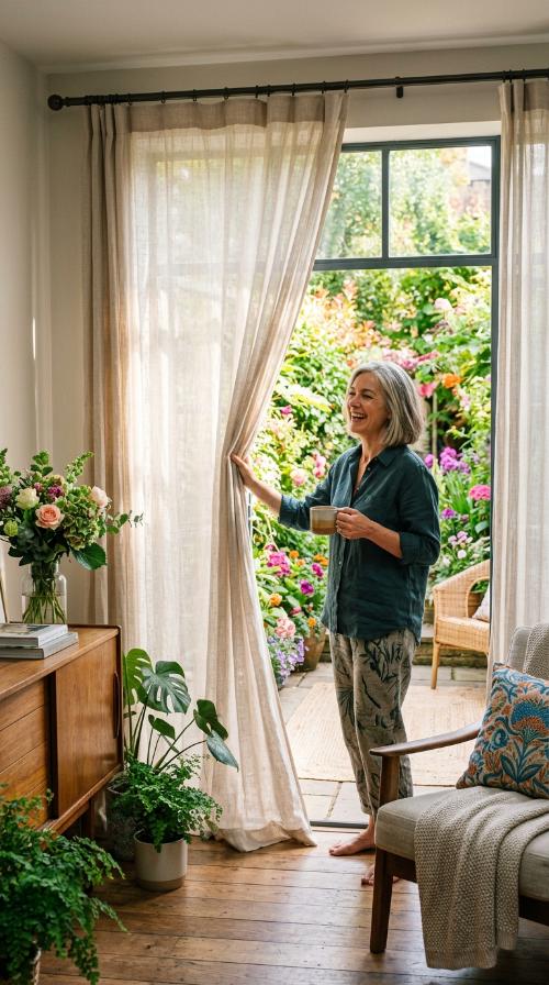Sheer Linen Panels