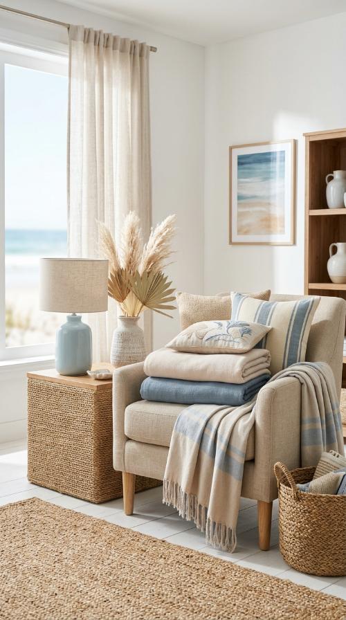 Soft Blue and Sand Color Palette