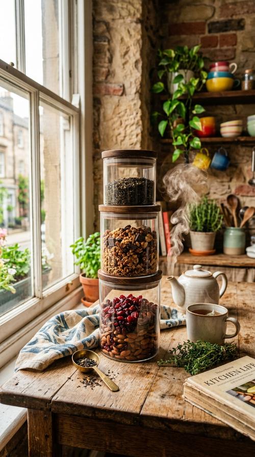 Stackable Glass Canisters