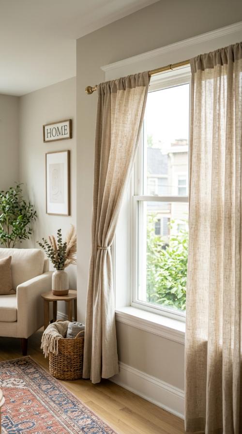 Tension Rod Window Treatments
