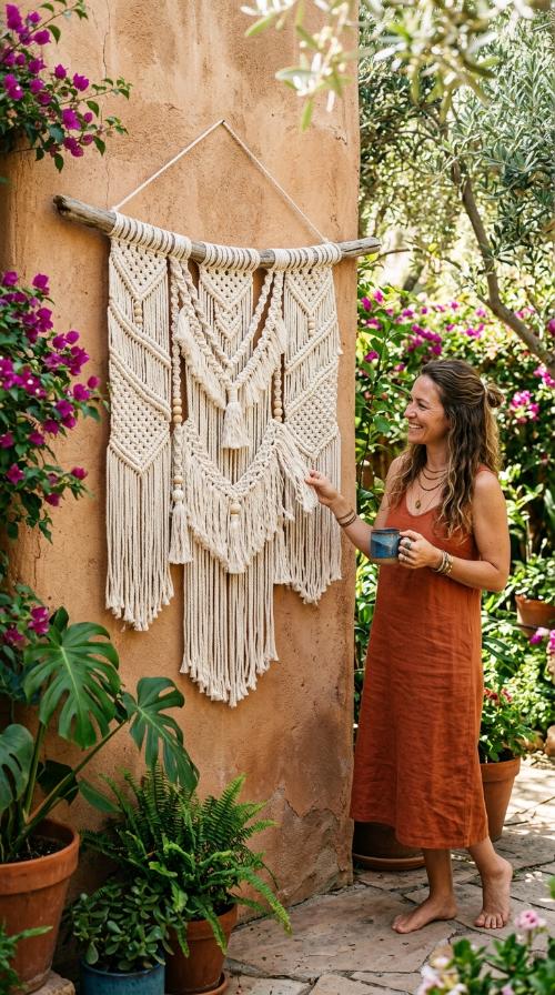Textural Macramé Hanging