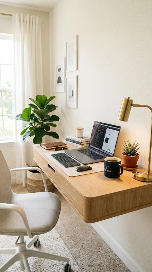 The Minimalist Floating Desk