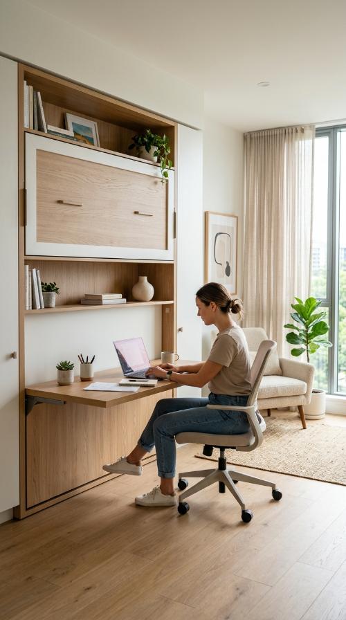 The Murphy Bed with Integrated Desk