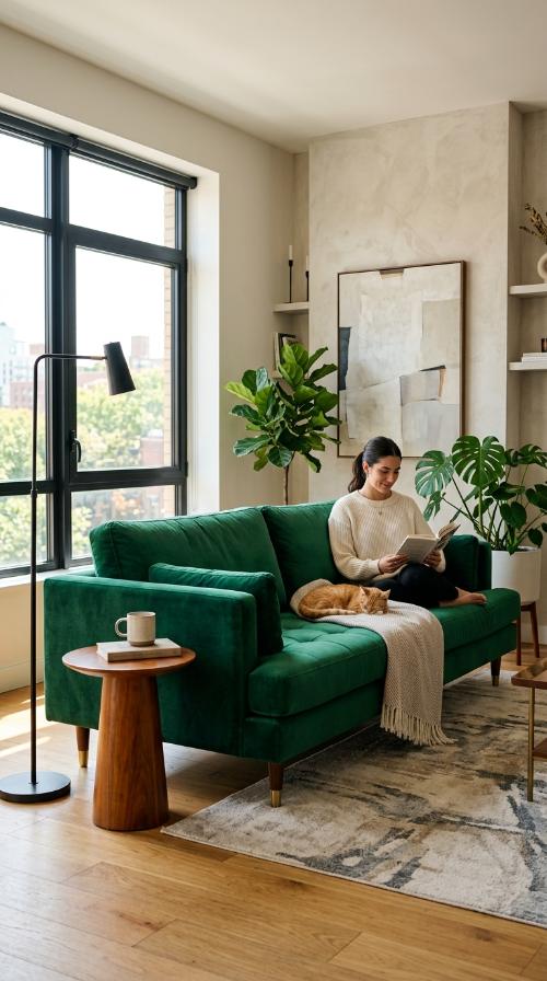 The Velvet Statement Sofa