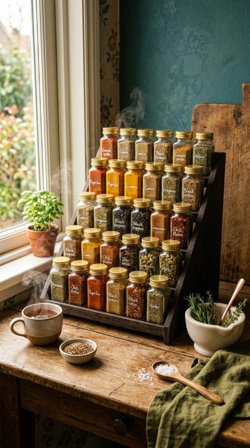 Tiered Spice Racks