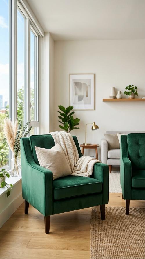 Velvet Accent Chairs