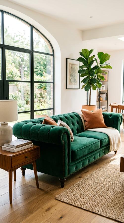 Velvet Tufted Sofas