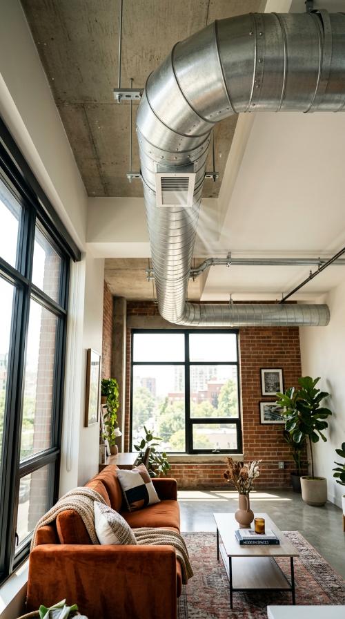 Visible Ceiling Ductwork