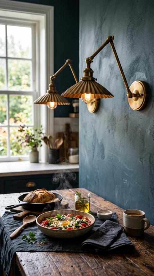 Warm Brass Sconces