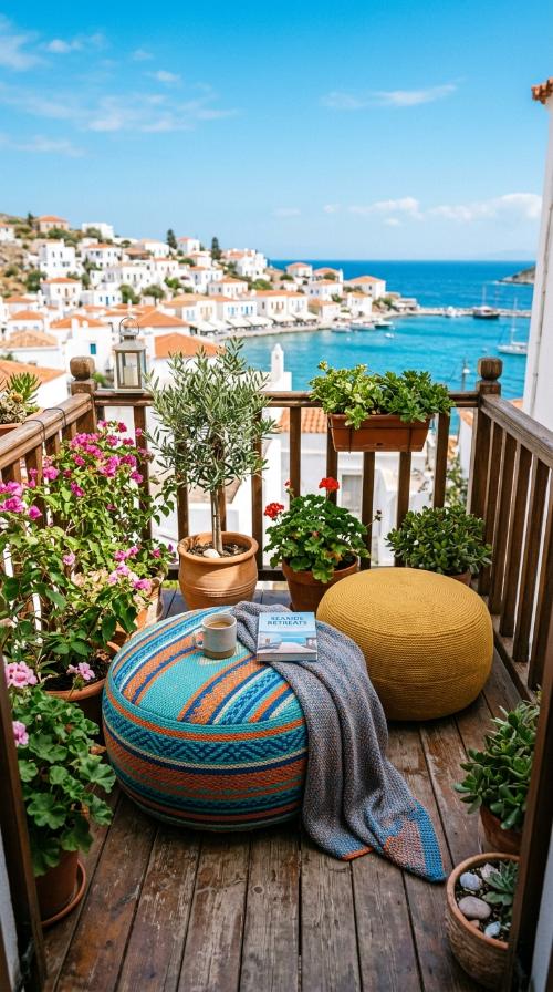 Weather-Resistant Floor Poufs
