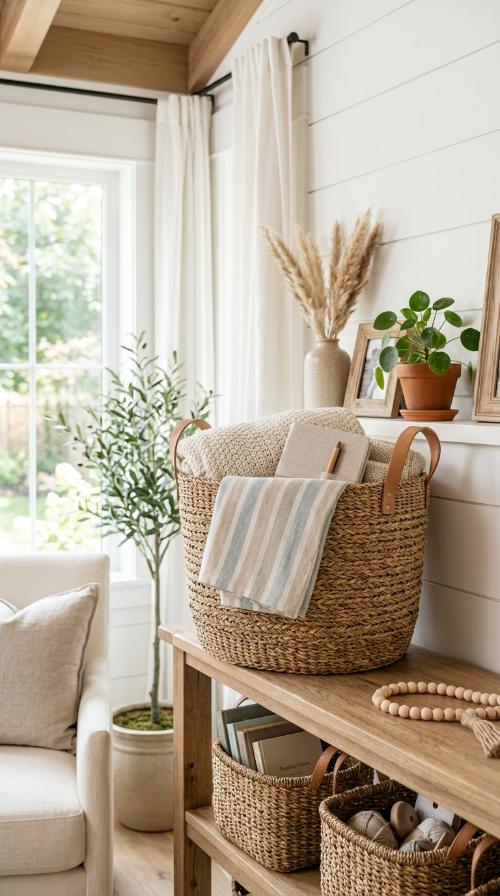 Woven Basket Storage